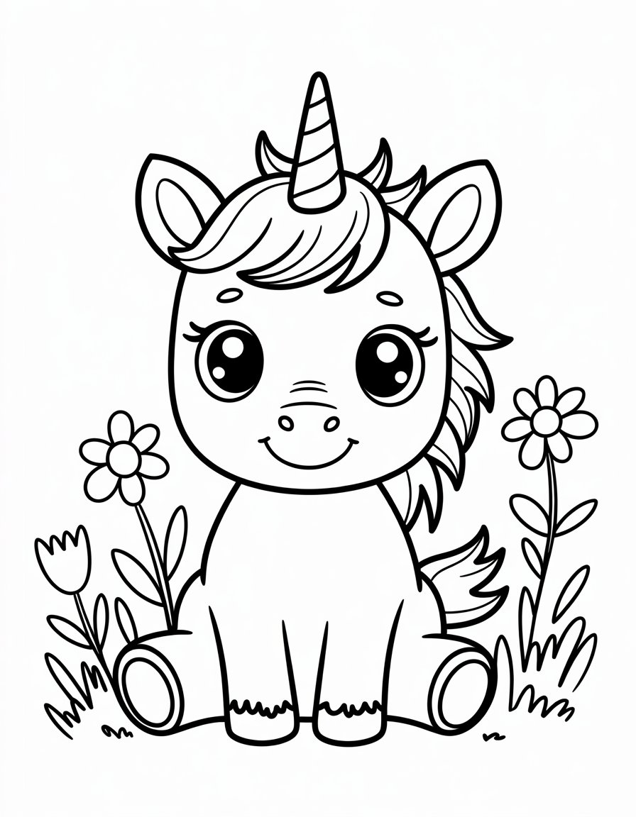 Adorable Baby Unicorn